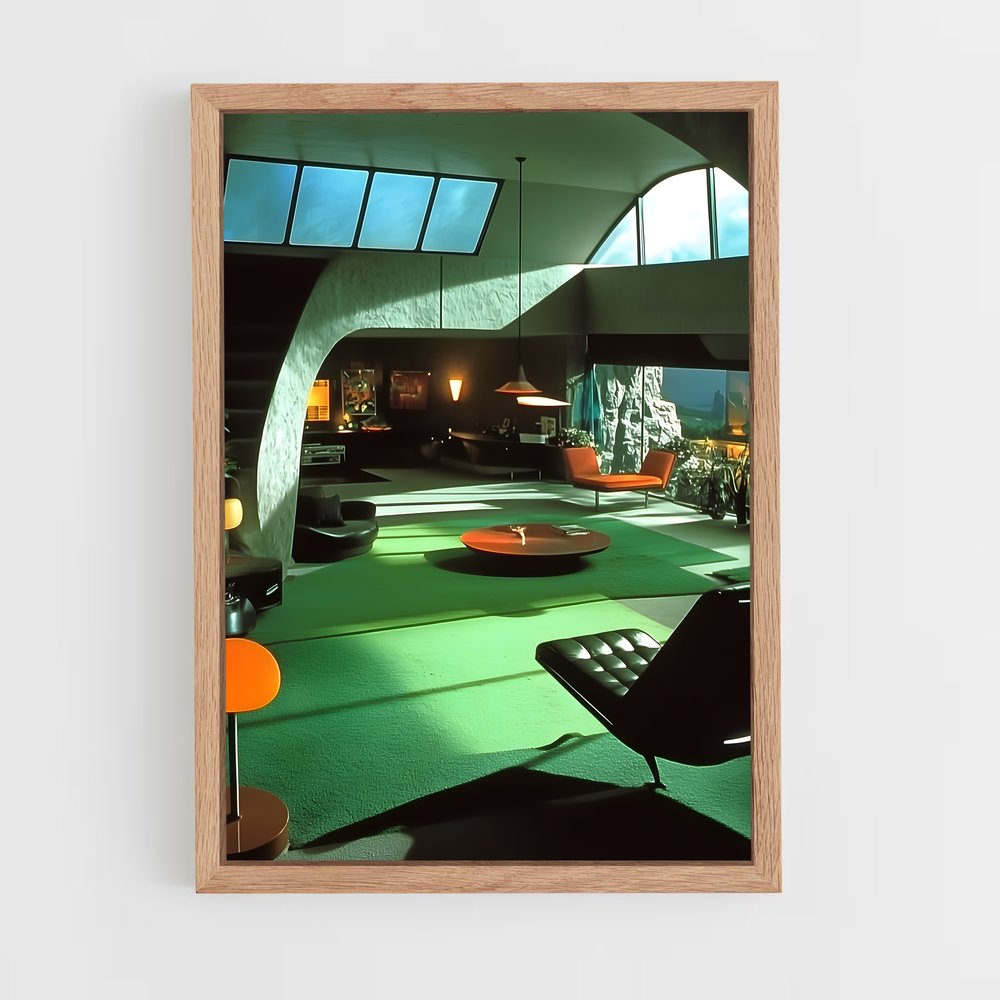 Poster Ambiance Futuriste – affiche Espace rétro (vue 4)